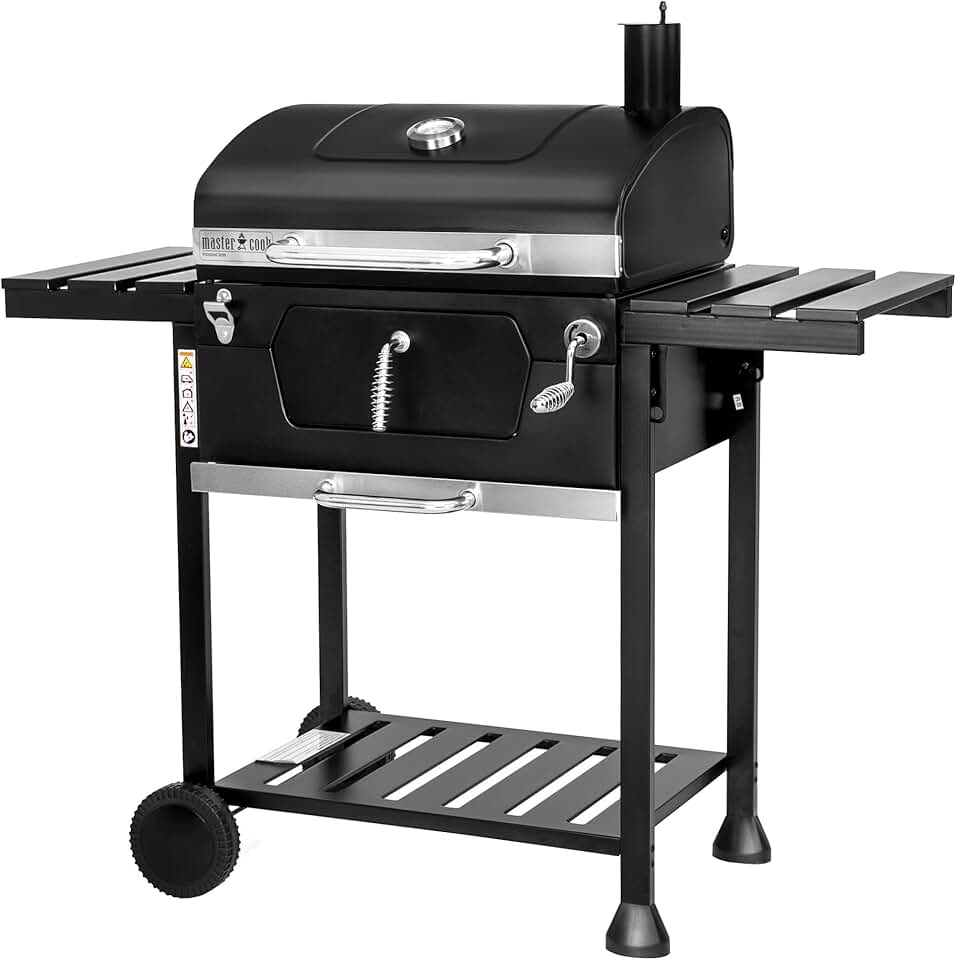 karaca-alisveris - MasterCook - barbecue acier roues thermomètre double grille