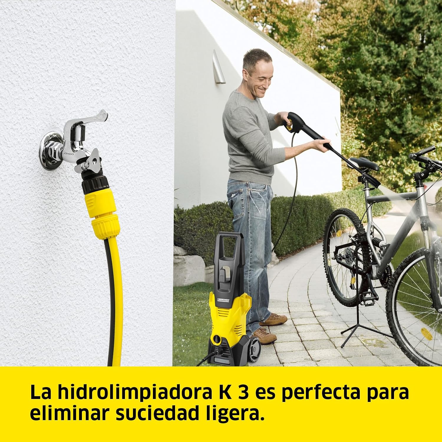 karaca-alisveris - K 3 - 25 m²/h, 120 bars, débit 380 l/h - pistolet & accessoires