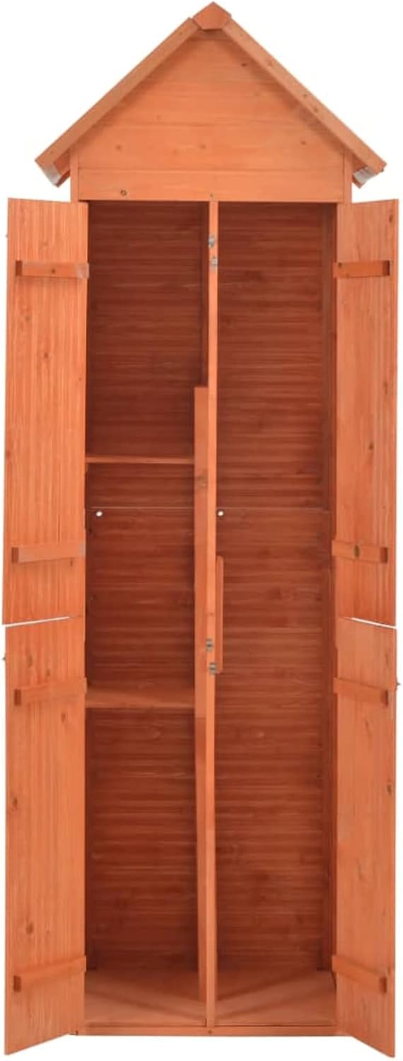 Abri de rangement de jardin, Armoire de terrasse, abri d'extérieur, coffres pour jardin, abri de jardin, abri de jardin, 71 x 60 x 213 cm