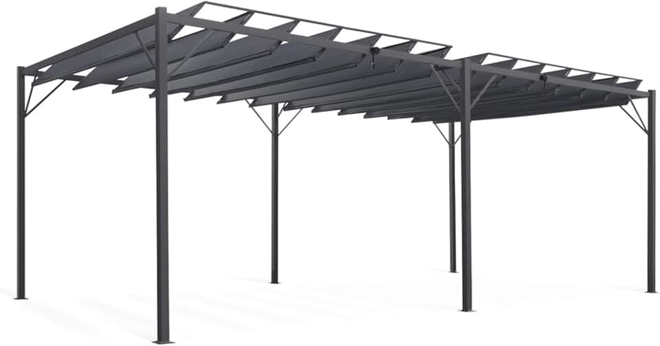 karaca-alisveris - Pergola lames orientables série 3x6 m gris anthracite