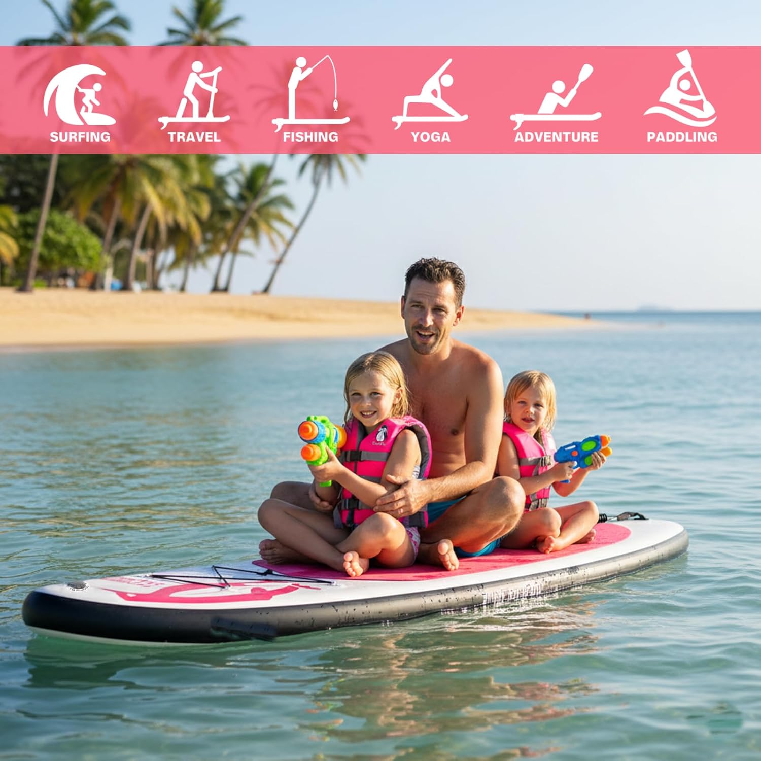 karaca-alisveris - SUP gonflable adulte - Accessoires inclus - robuste