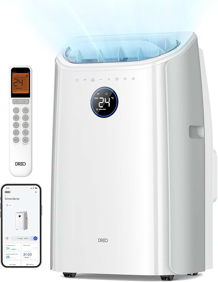 karaca-alisveris - climatiseur portable série 10 000 BTU, silencieux, contrôle app, 24h timer