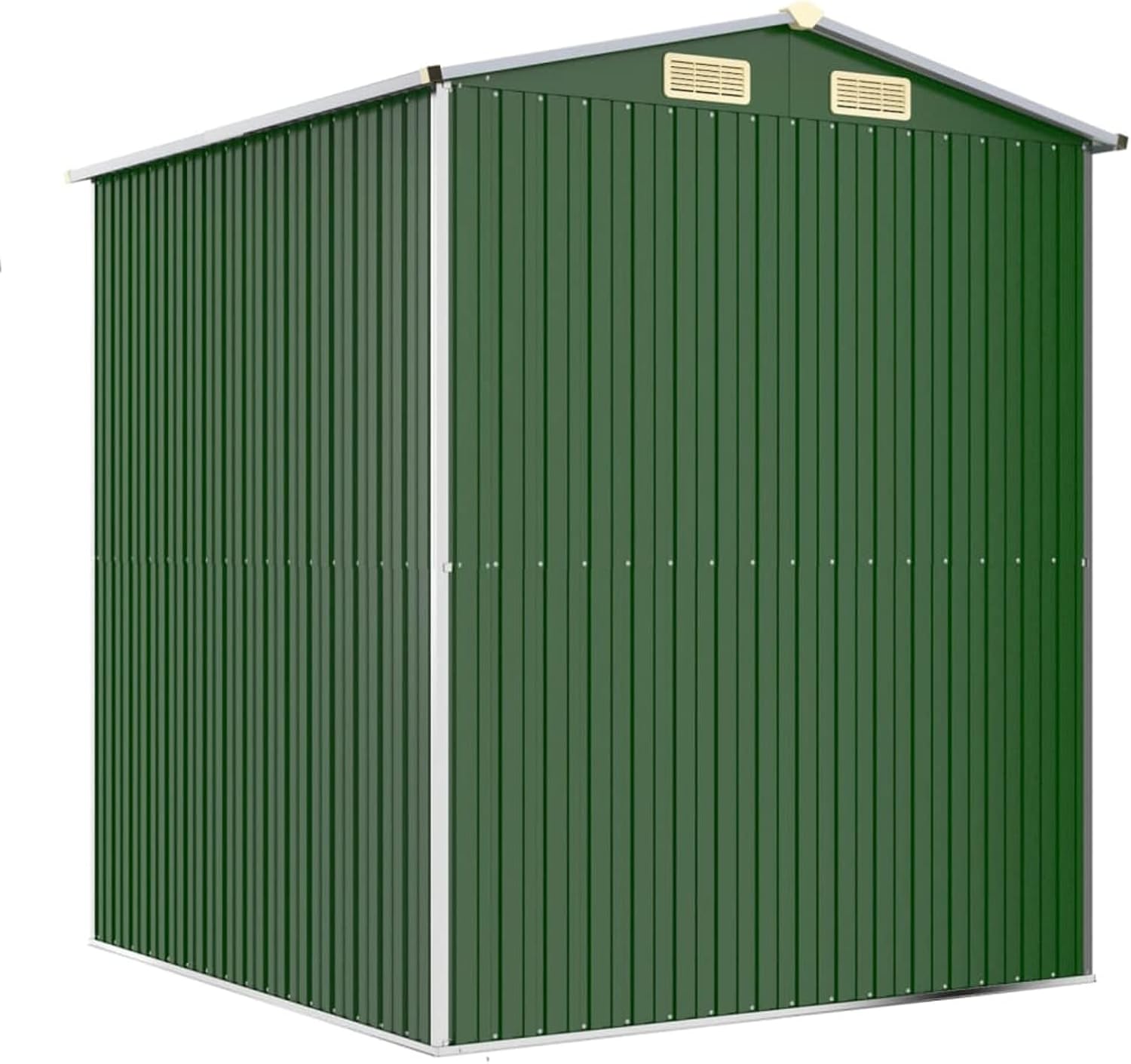 Abri de jardin extérieur en acier galvanisé vert 192 x 191 x 223 cm