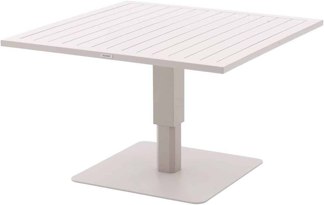 karaca-alisveris - Salimia - table relevable carrée aluminium 110x110cm