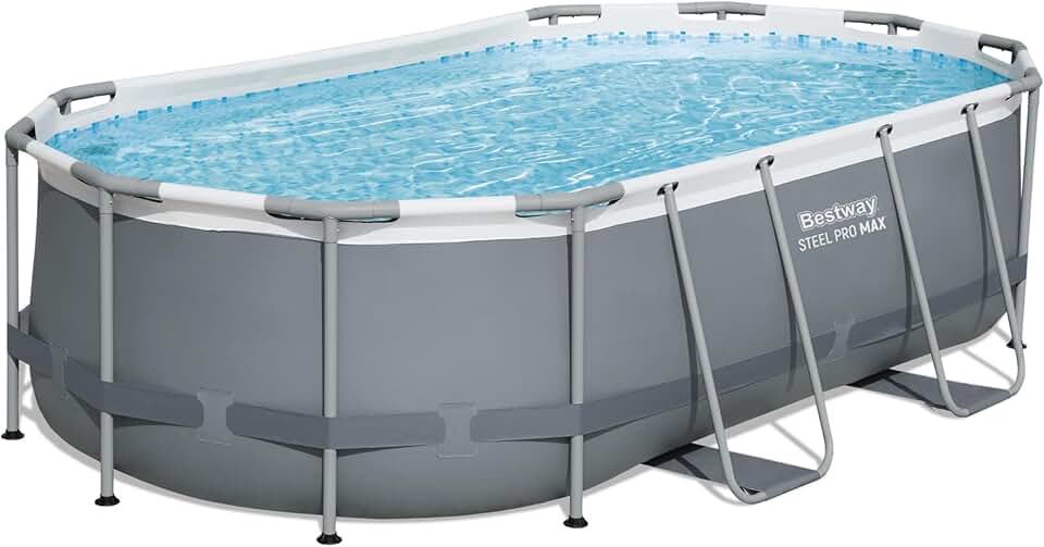 karaca-alisveris - Steel Pro Max - 427x250x100 cm - piscine hors sol, gris