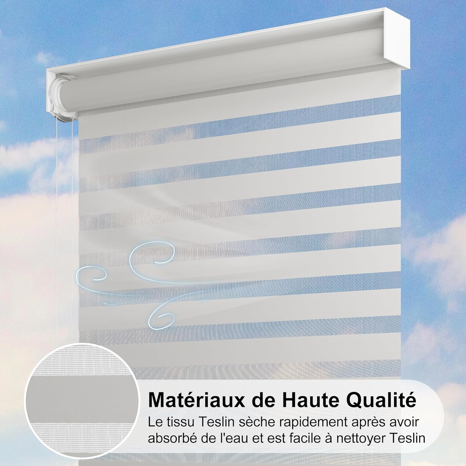 karaca-alisveris - pergola bioclimatique - 4,24x3m - aluminium, stores enrouleurs, lames orientables