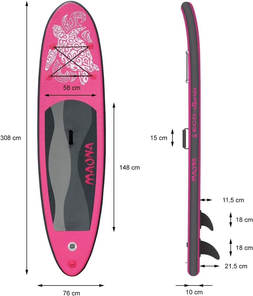 karaca-alisveris - Stand Up Paddle - 305/308/320/380 cm - PVC, 120/150 kg, 10/15 cm