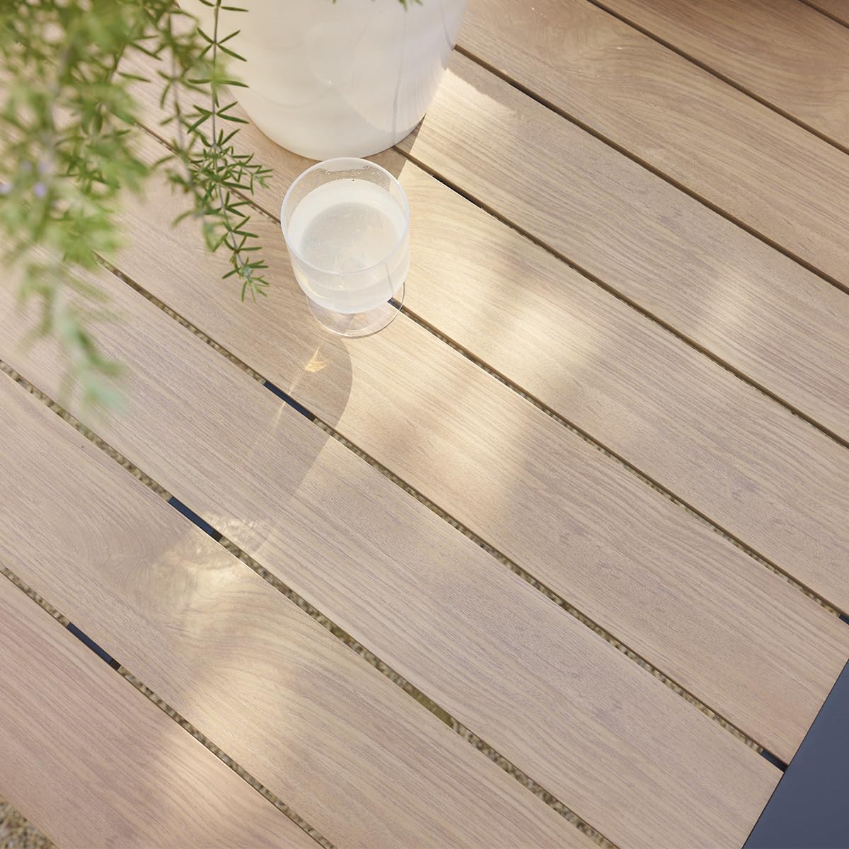 karaca-alisveris - Evasion - table de jardin 12 places aluminium effet bois
