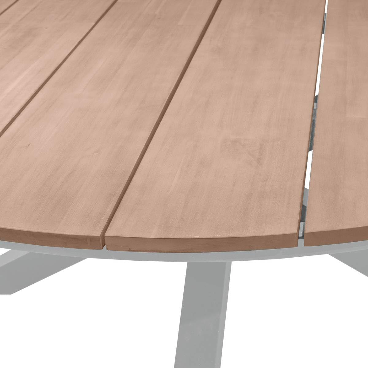 karaca-alisveris - Oriengo - diamètre 160 cm - aluminium acacia 8 places