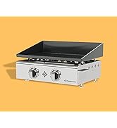 Plancha Gaz Emaillée 2 Feux 5 kw - Anti-adhésive et nettoyage facile - karaca-alisveris modèle GASPACHO