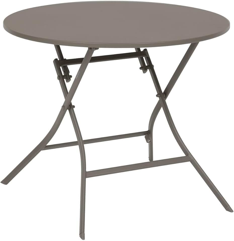 karaca-alisveris - Greensboro - table pliante ronde acier antirouille 4 places
