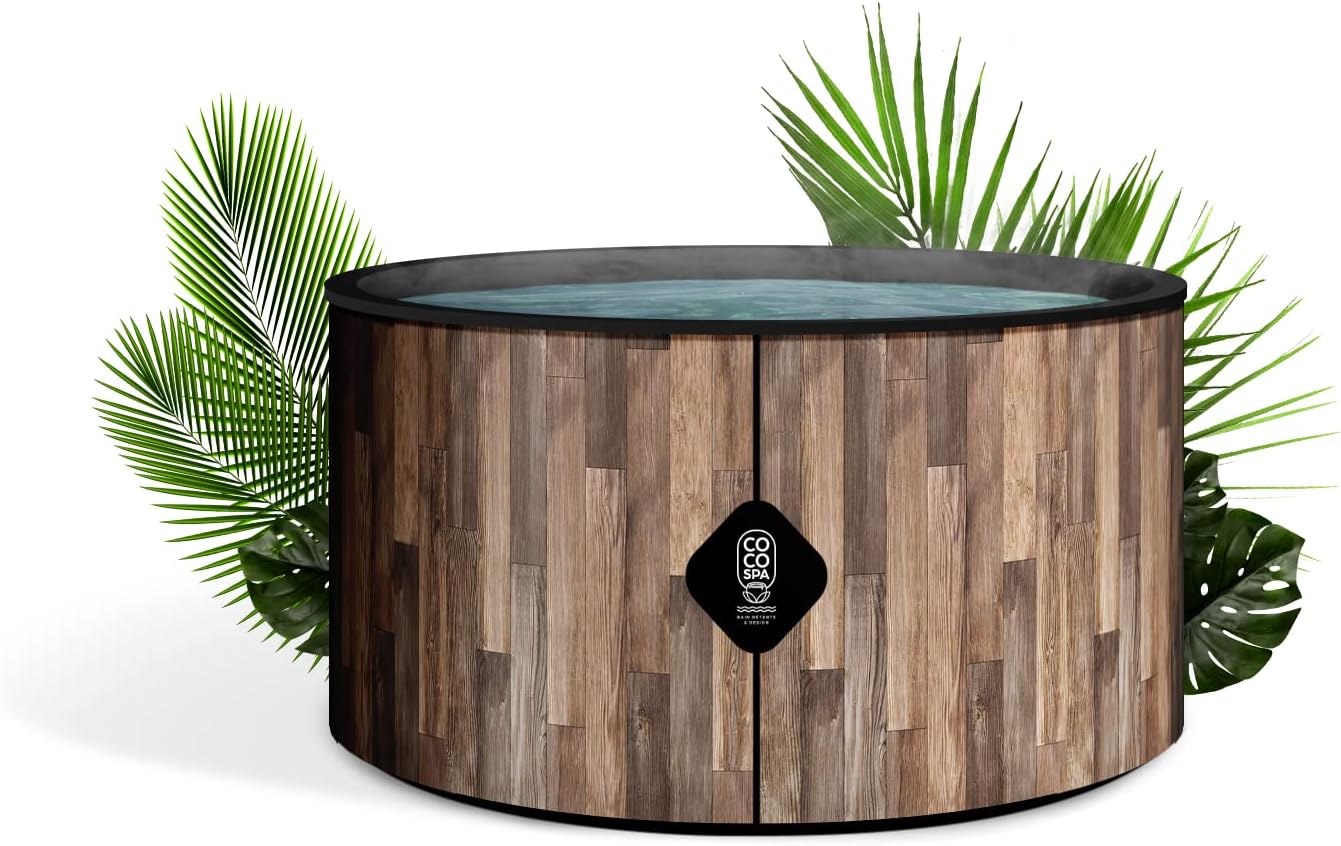 karaca-alisveris Nordik Spa Gonflable - 150 cm de diamètre - 800 litres - Moteur 2240 W - 2 à 4 Personnes - Massage 140 Jets