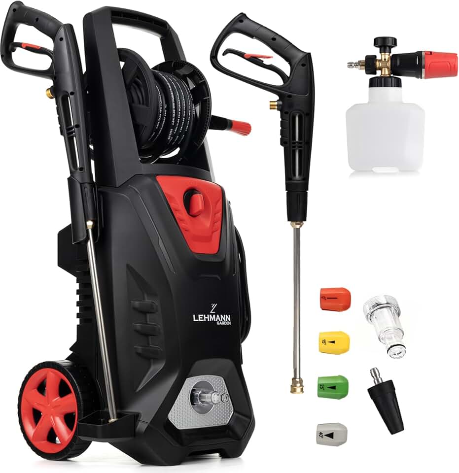 karaca-alisveris - Colorado - Nettoyeur haute pression 3000W, 260 bar, 492 l/h, induction, accessoires, 17m