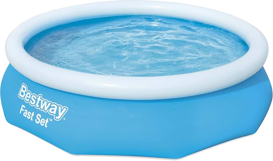 karaca-alisveris 57266 Piscine Hors Sol Fast Set diamètre 305 x 76 cm Effet Pierres