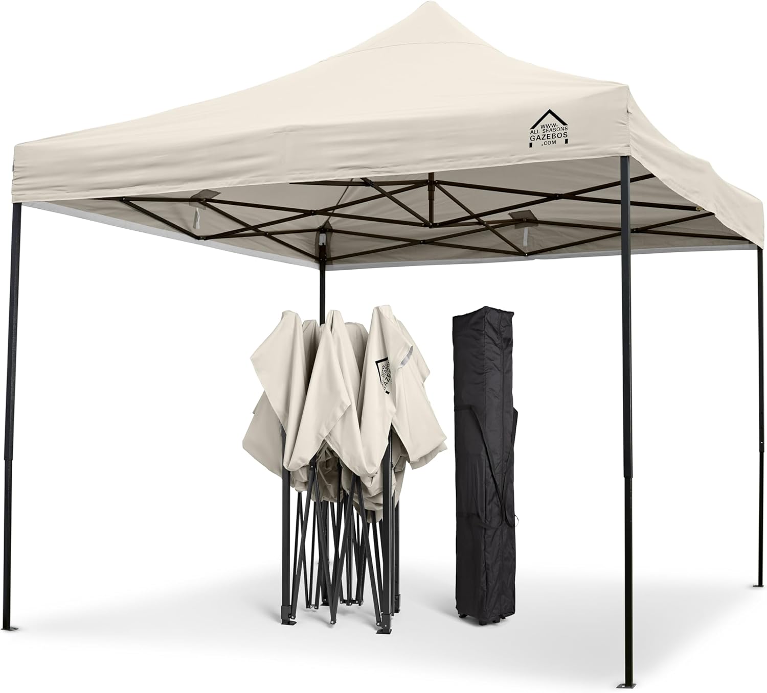 karaca-alisveris - Tonnelle pliante série premium - 3x3m - étanche, parois latérales, accessoires, haute qualité