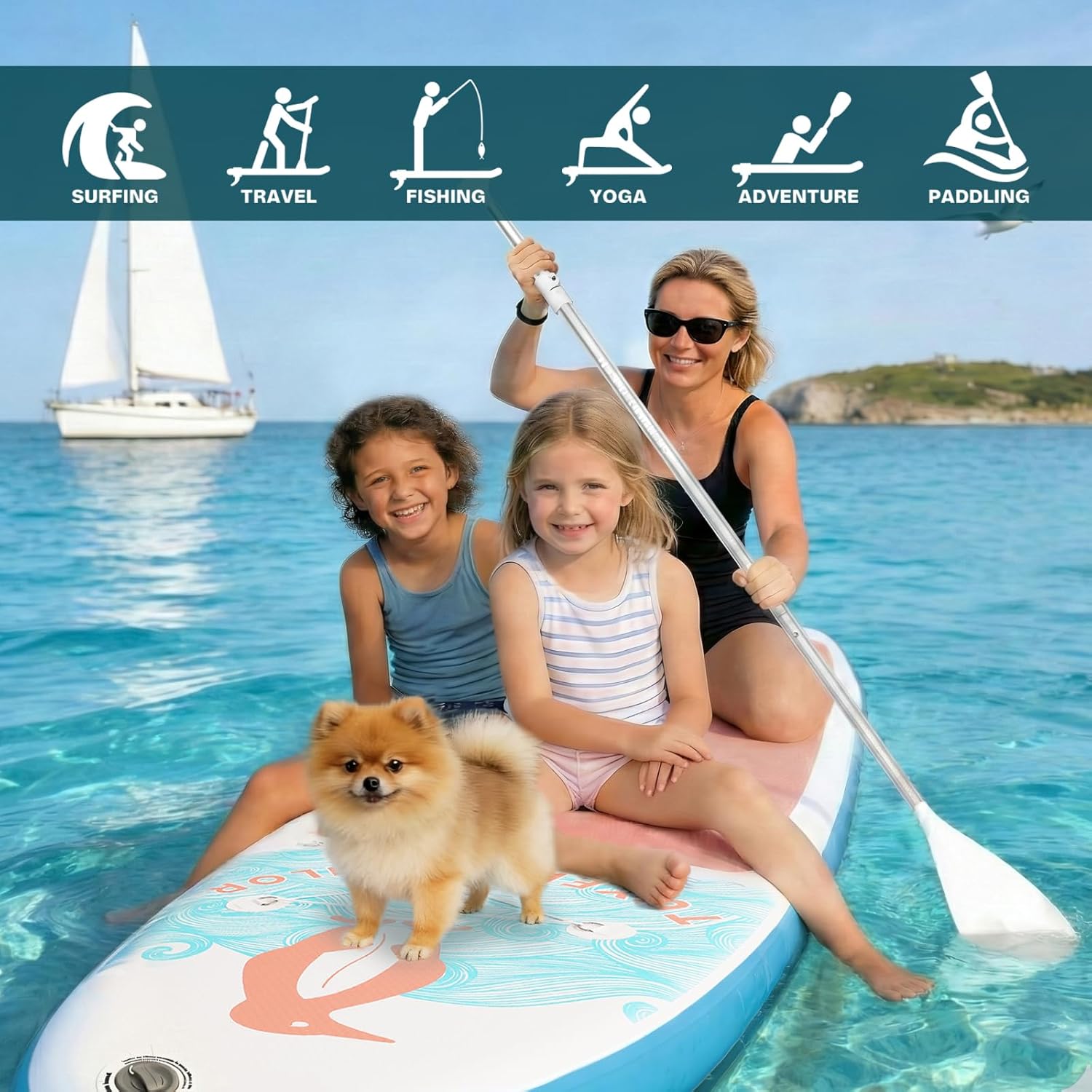 karaca-alisveris - SUP gonflable adulte 320cm - stable, kit complet