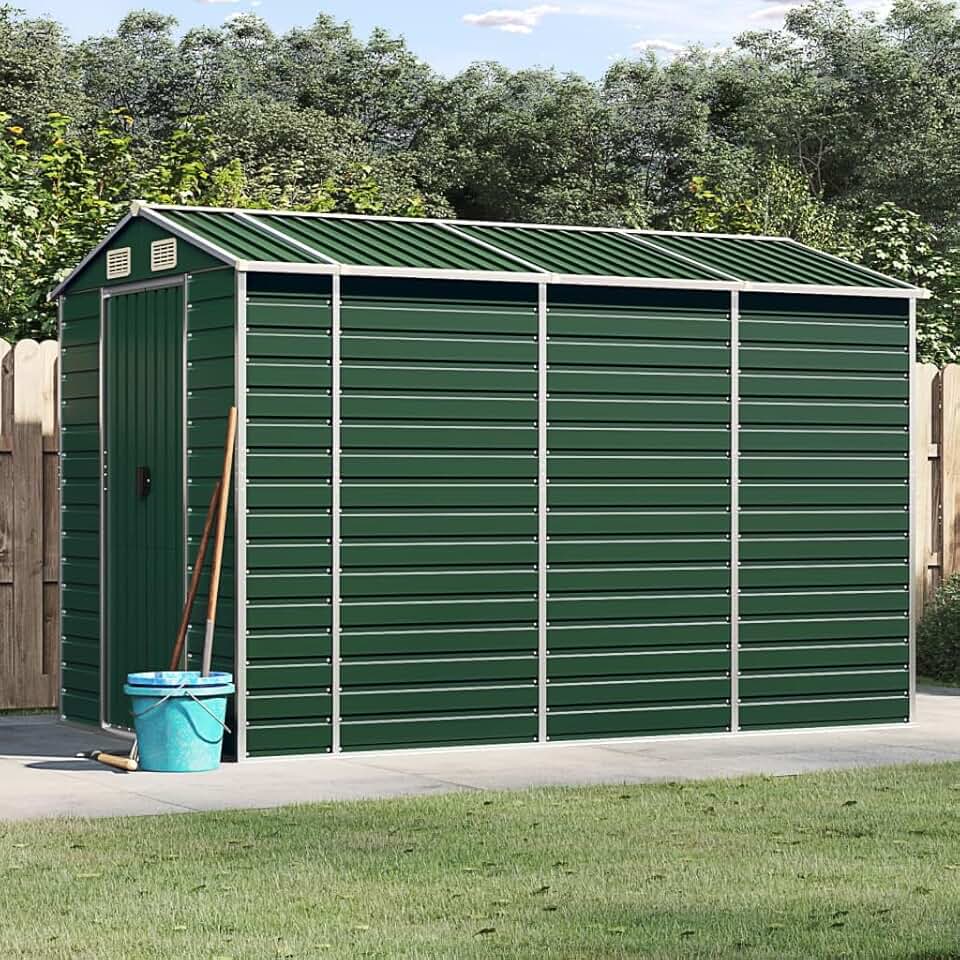 karaca-alisveris Abri de Jardin Vert 191x300x198 cm Acier galvanisé,Abris De Jardin,Abri De Stockage pour Jardin,Abri D'Outils De Jardin