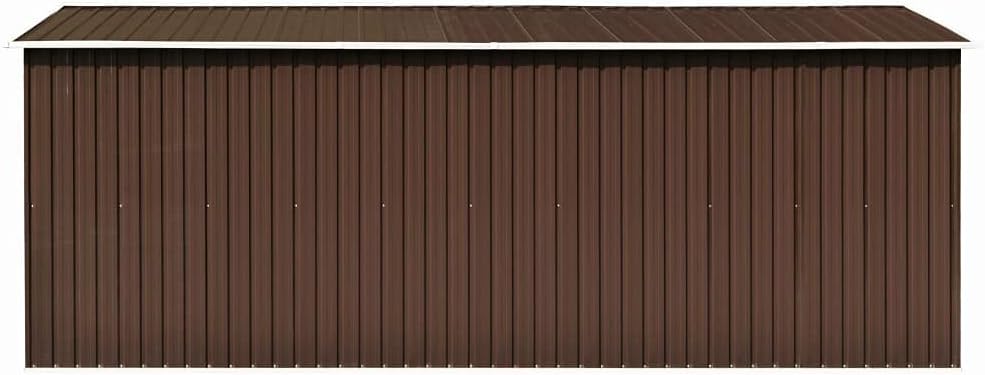 karaca-alisveris Abri de Jardin 257x489x181 cm Métal Marron,Maison & Jardin, Pelouses & Jardins, Vie en extérieur, Structures extérieures, Cabanes & abris de Jardin, Brun (Poids 105.6KG)