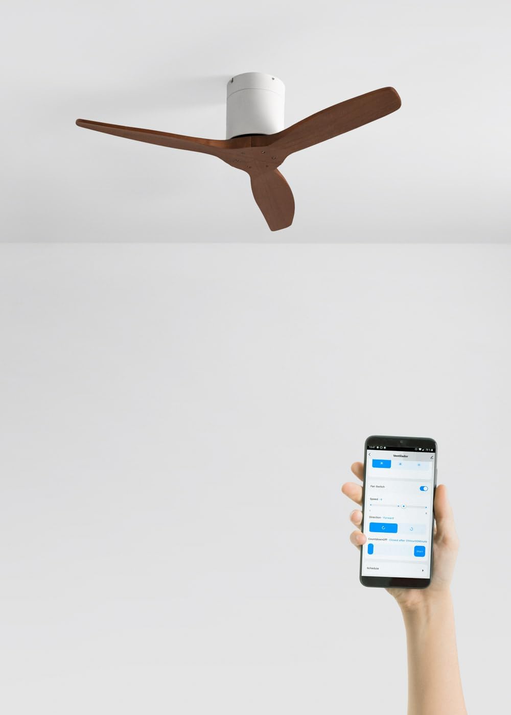 CREATE - Windcalm S - Ø112cm, 40W, Wi-Fi, 6 vitesses, été/hiver, silencieux