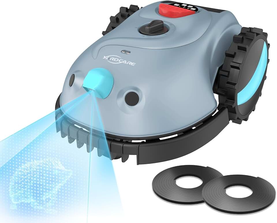 karaca-alisveris - Robot tondeuse Vision, évitement obstacles, batterie 4Ah V100