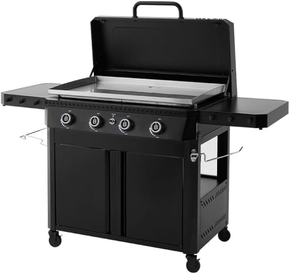 Favex - karaca-alisveris Stellar série - 86x53 cm - Plancha gaz 4 feux, capot, 16kW