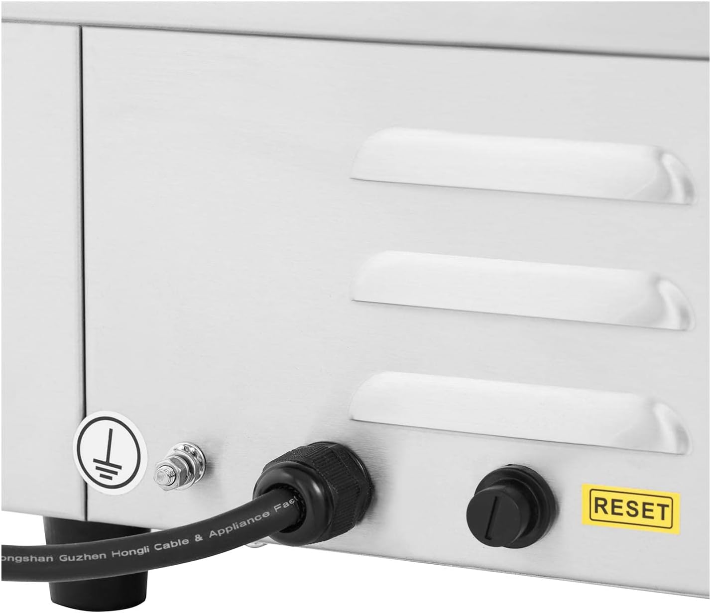 karaca-alisveris - Plancha Électrique Lisse Inox 55x35 cm 3000W Restaurant
