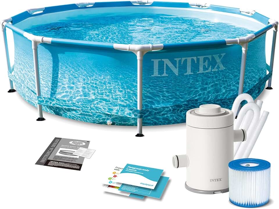 karaca-alisveris - Kit Piscinette Tubulaire Ocean - ø3,05x0,76m - montage rapide