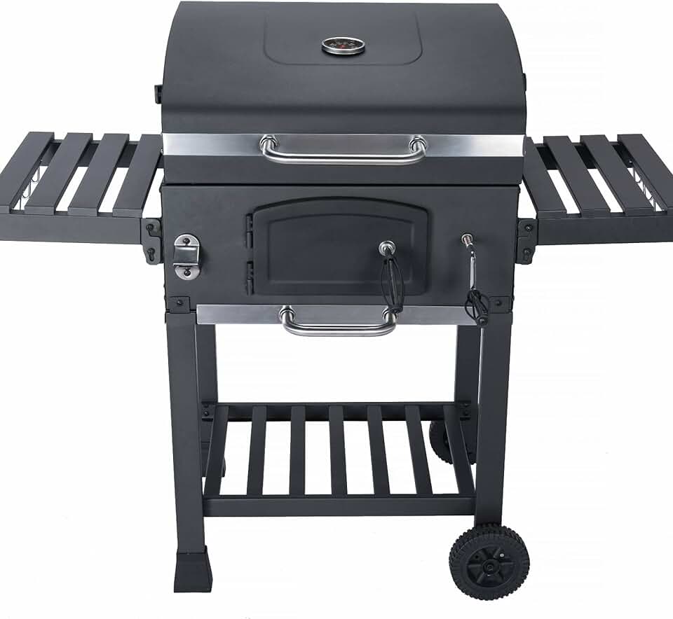 karaca-alisveris - Bernard Noir - barbecue charbon, fumoir, tablettes, récupérateur