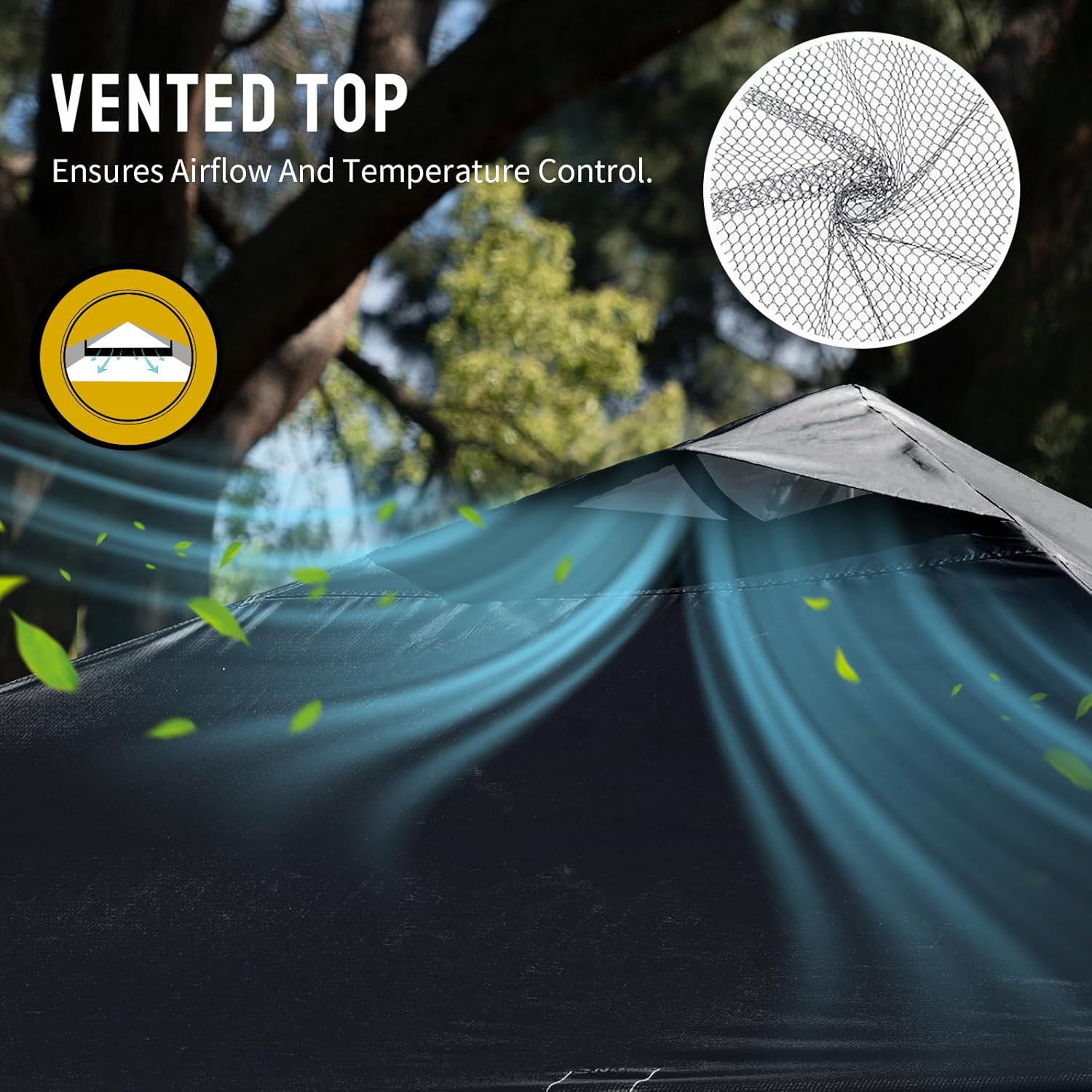 karaca-alisveris - tonnelle pliante - 3x3m - imperméable UPF50+, sac, sacs de sable