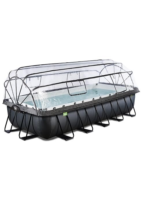karaca-alisveris Piscine Black Leather avec dôme