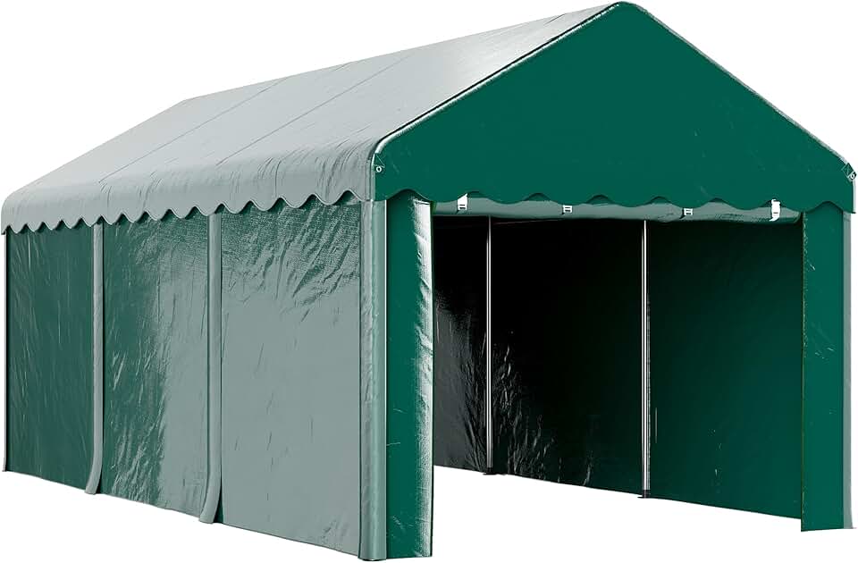 karaca-alisveris - Carport Tente série PE - 3x6m - abri voiture UV étanche