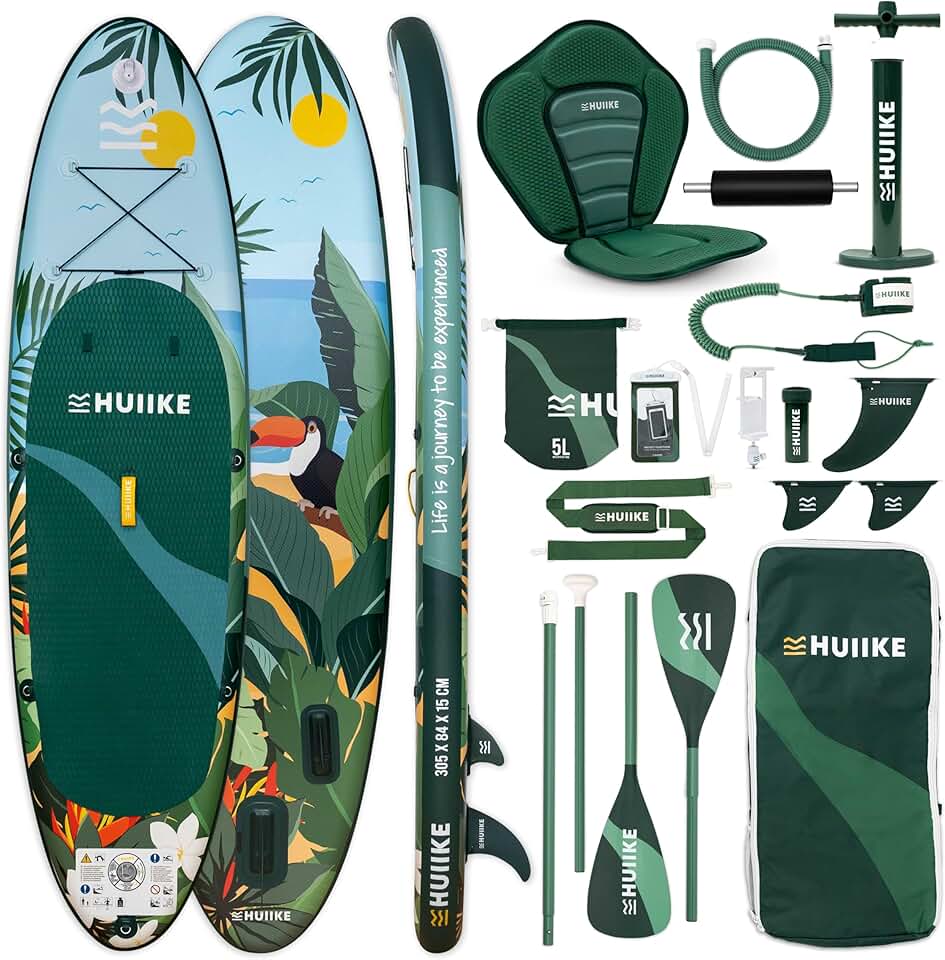 karaca-alisveris - Paddle gonflable adulte série stable - 305x84x15 cm - Accessoires inclus, supporte 130 kg