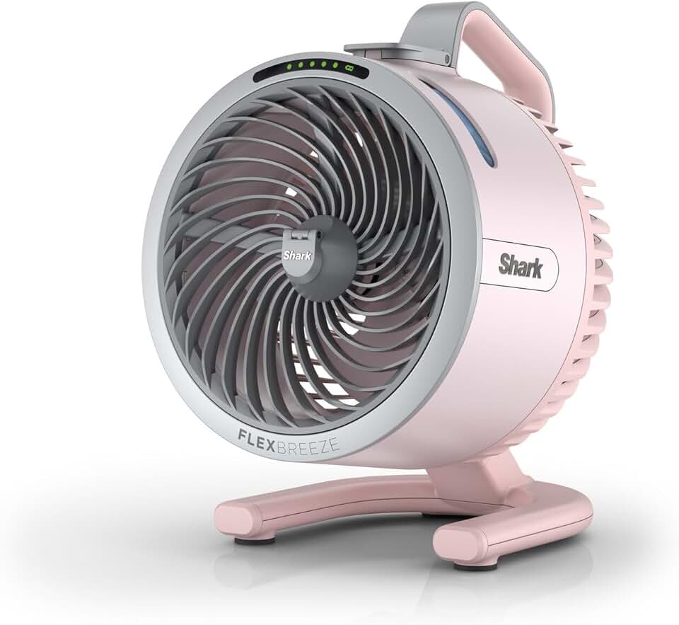 karaca-alisveris - FlexBreeze HydroGo - léger, silencieux, intérieur/extérieur, 5 vitesses, sans fil, Quartz FA050EUPK
