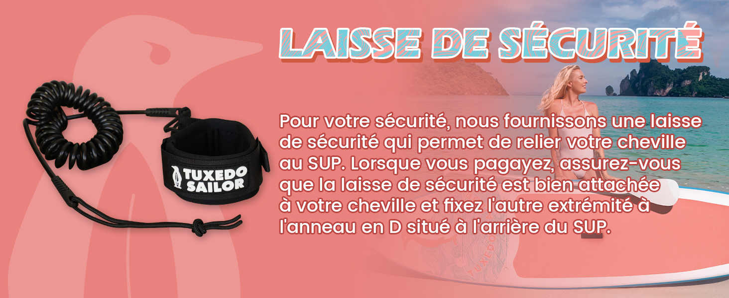 Le texte se lit comme suit : « L'AVIS DE PEGOMAG ». Cordon pour casque professionnel sur fond rose avec spécifications du produit et texte promotionnel en français.
