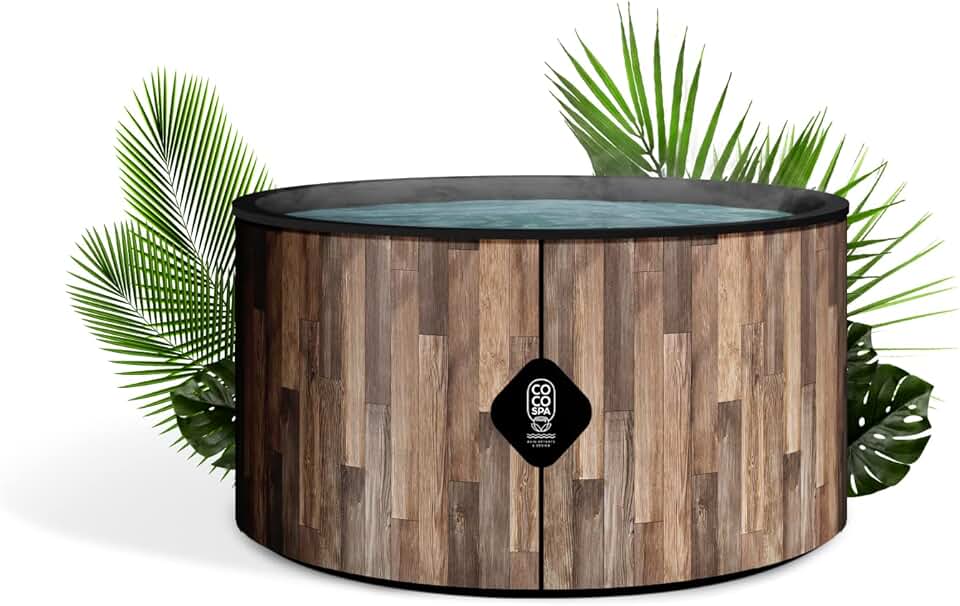 karaca-alisveris Nordik Spa Gonflable - 150 cm de diamètre - 800 litres - Moteur 2240 W - 2 à 4 Personnes - Massage 140 Jets