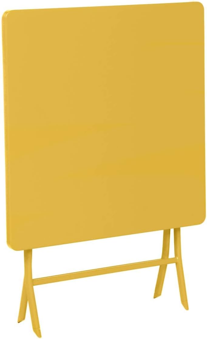 karaca-alisveris - Greensboro série - 2 places, acier renforcé, jaune - table pliante