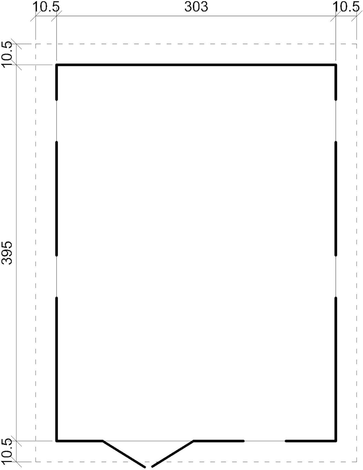 ABRI de Jardin en Bois Exterieur avec Les PLANCHERS IMPRÉGNÉ - en Pin/épicéa- H226x324x416 cm/12 m²- Construction de Panneaux- Rangement pour vélos, Remise à Outils- karaca-alisveris M336+M336G