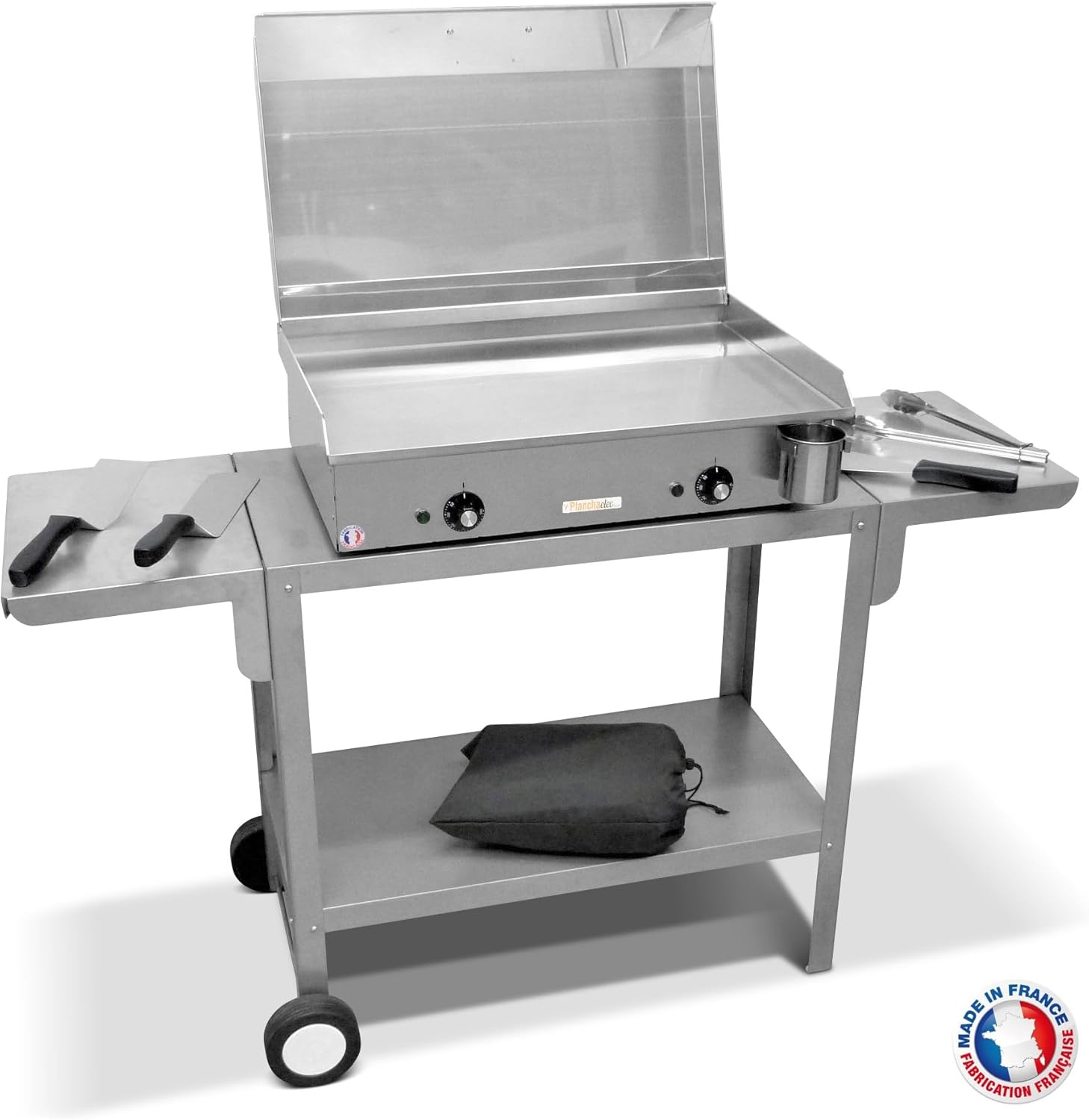 PLANCHAELEC - Plancha électrique NEO - inox, 65x43x18 cm, thermostat réglable, pour 10 personnes - E-650-2400W