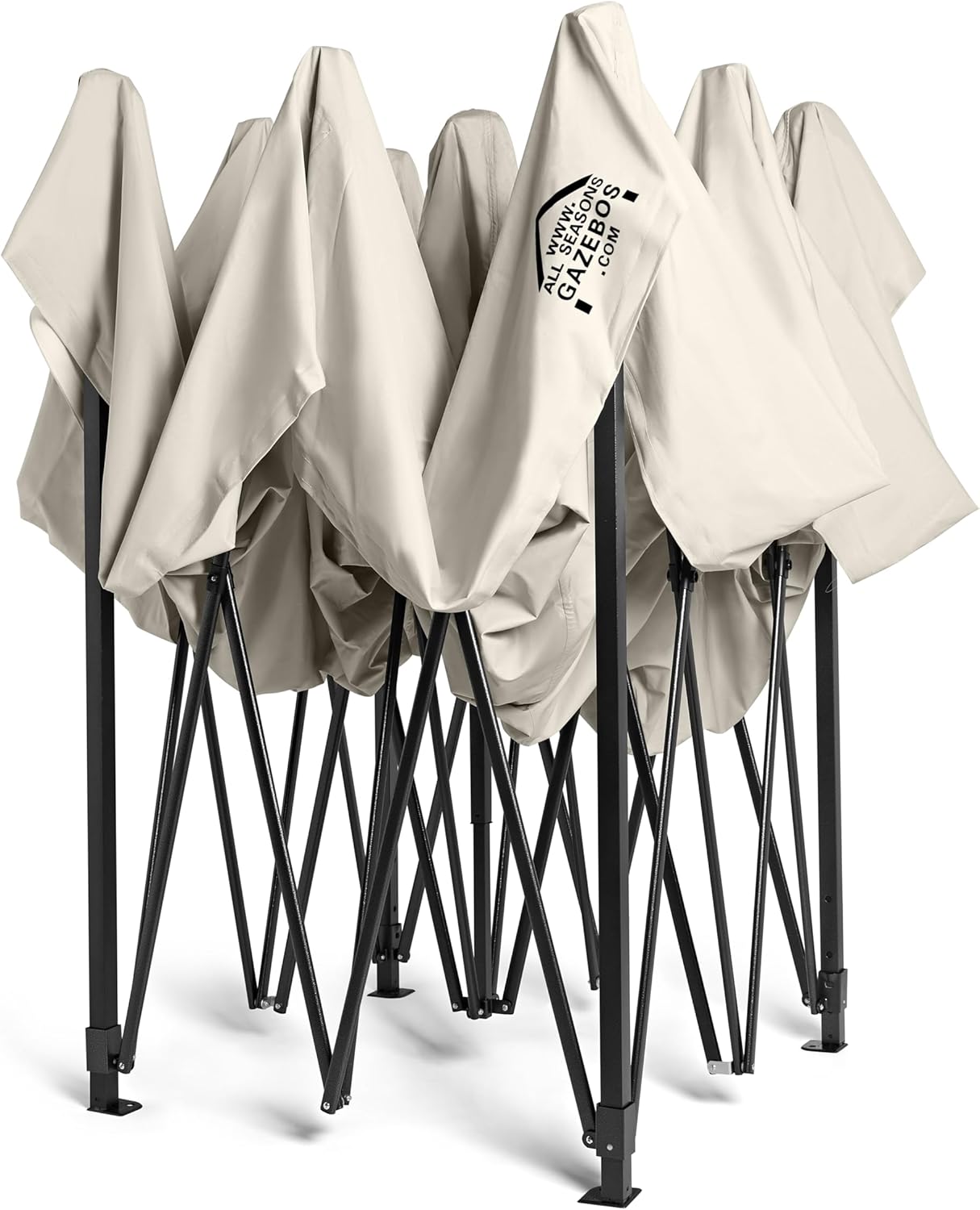 karaca-alisveris - Tonnelle pliante série premium - 3x3m - étanche, parois latérales, accessoires, haute qualité