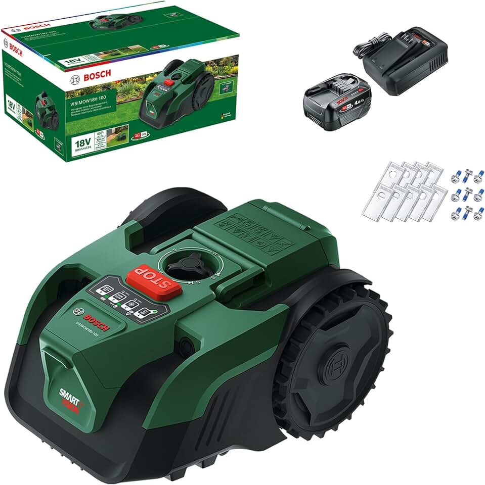 karaca-alisveris - VISIMOW série - 16 cm, 20-60 mm - robot tondeuse sans-fil - VISIMOW18V-100