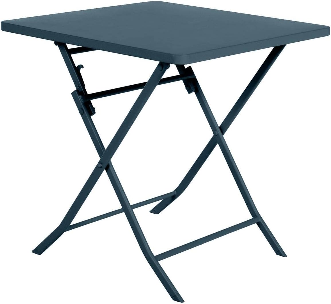 karaca-alisveris - Greensboro - table pliante 2 places acier époxy 70x70