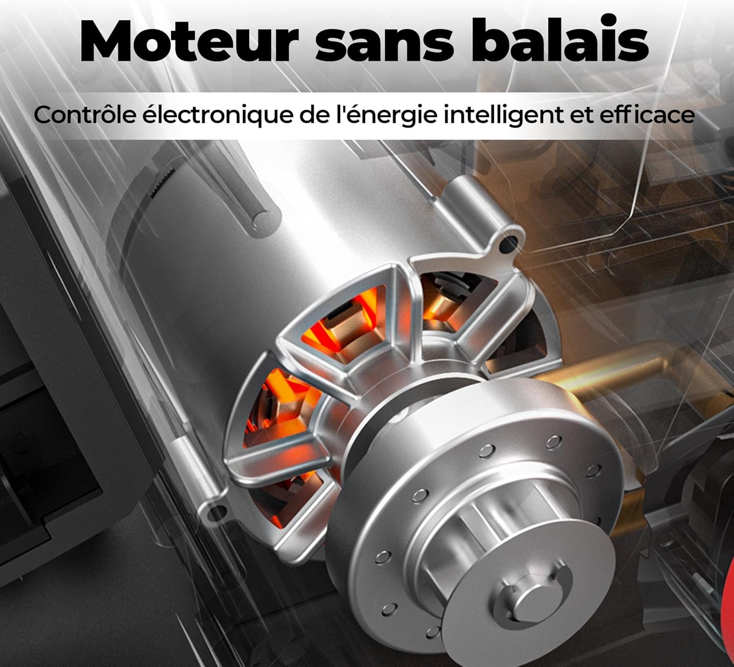 karaca-alisveris - Tronçonneuse sans fil 40V - 38 cm - Moteur brushless, 2 batteries 4 Ah
