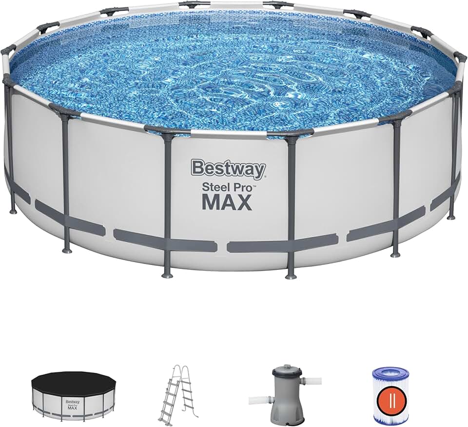 karaca-alisveris - Steel Pro Max série - 4,27x1,22m - piscine hors sol ronde