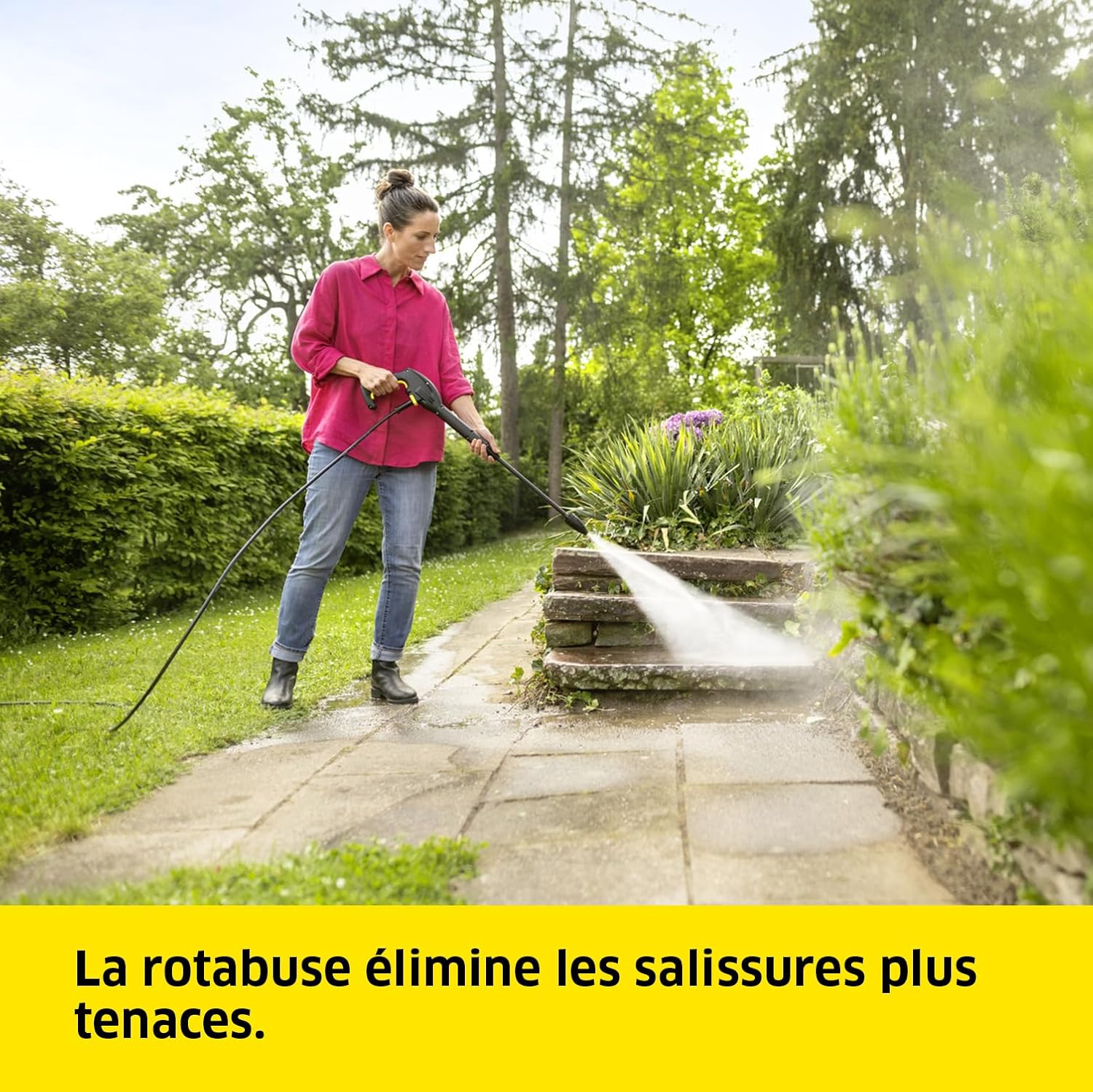 karaca-alisveris Nettoyeur Haute Pression K 3 Horizontal Plus Home, Pression : Max. 120 Bar, Débit : 380 l/h, Surface : 25 m²/h, Filtre à Eau, Poids : 3,6 kg, Flexible et Pistolet, Lance, Rotabuse, Home Kit