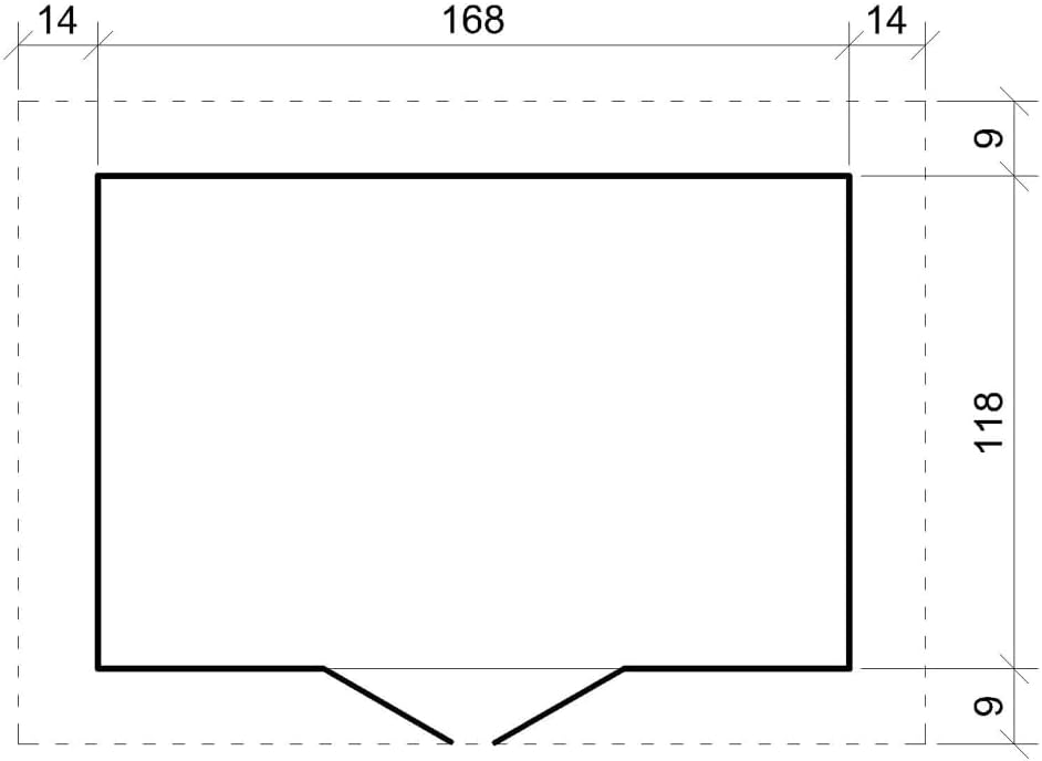 Abri de Jardin en Bois avec Sol TRAITÉ - Stockage extérieur I196xL136xH218 cm/ 1.98 m2 Petit abri à Outils, Local à vélos - karaca-alisveris M367C+M367G