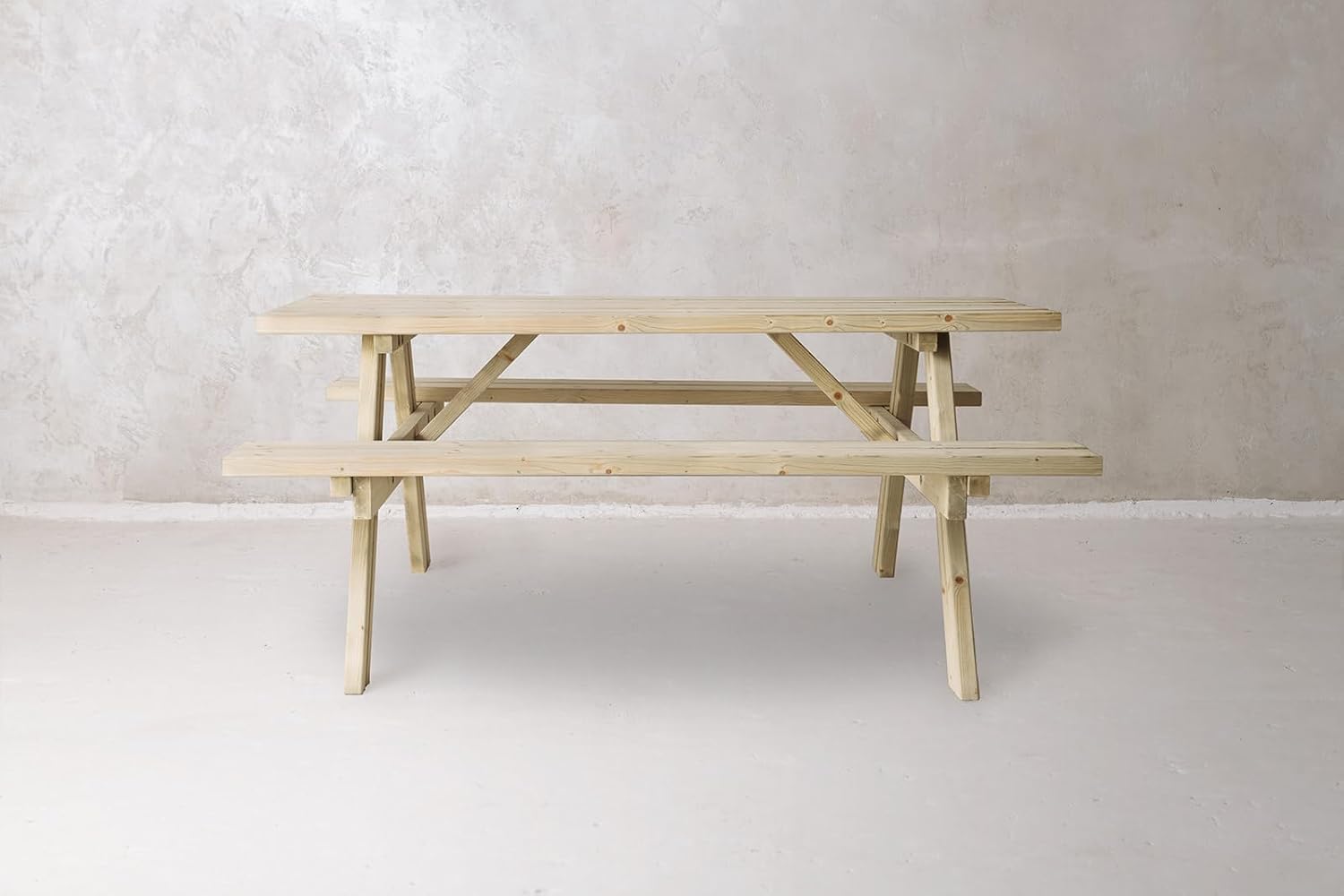 Table de Pique-Nique - Collection UNGURS - Résistante aux intempéries - Sièges pliants, idéale jardin_extérieur - karaca-alisveris-