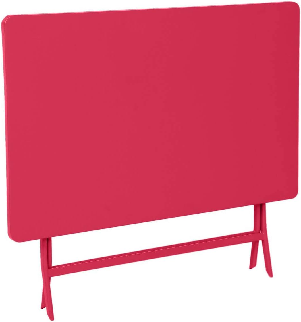 karaca-alisveris - Greensboro - 120x70cm - table pliante acier 4 places, anti-rouille