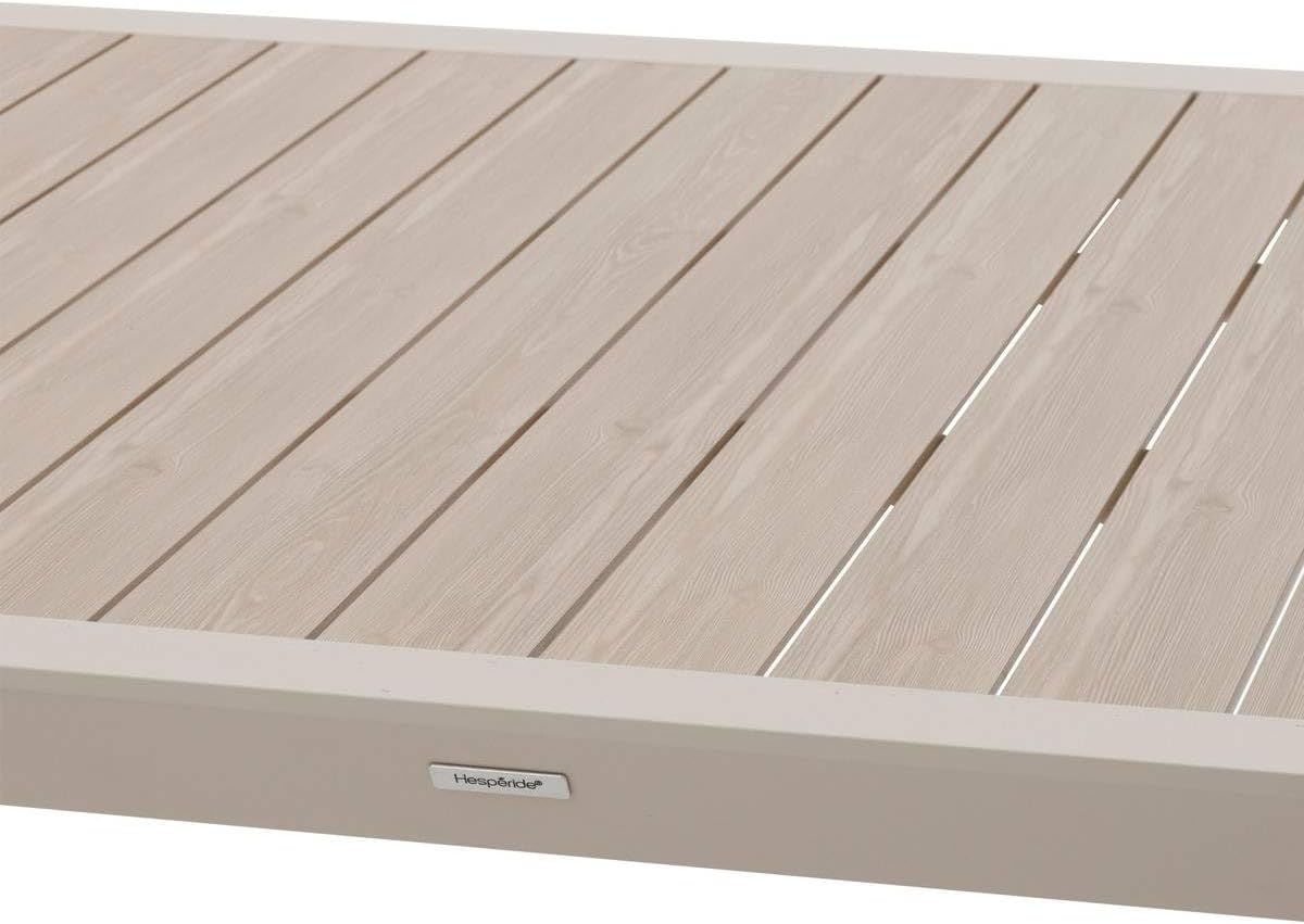 karaca-alisveris - Évasion - table jardin alu 12 places effet bois lin argile