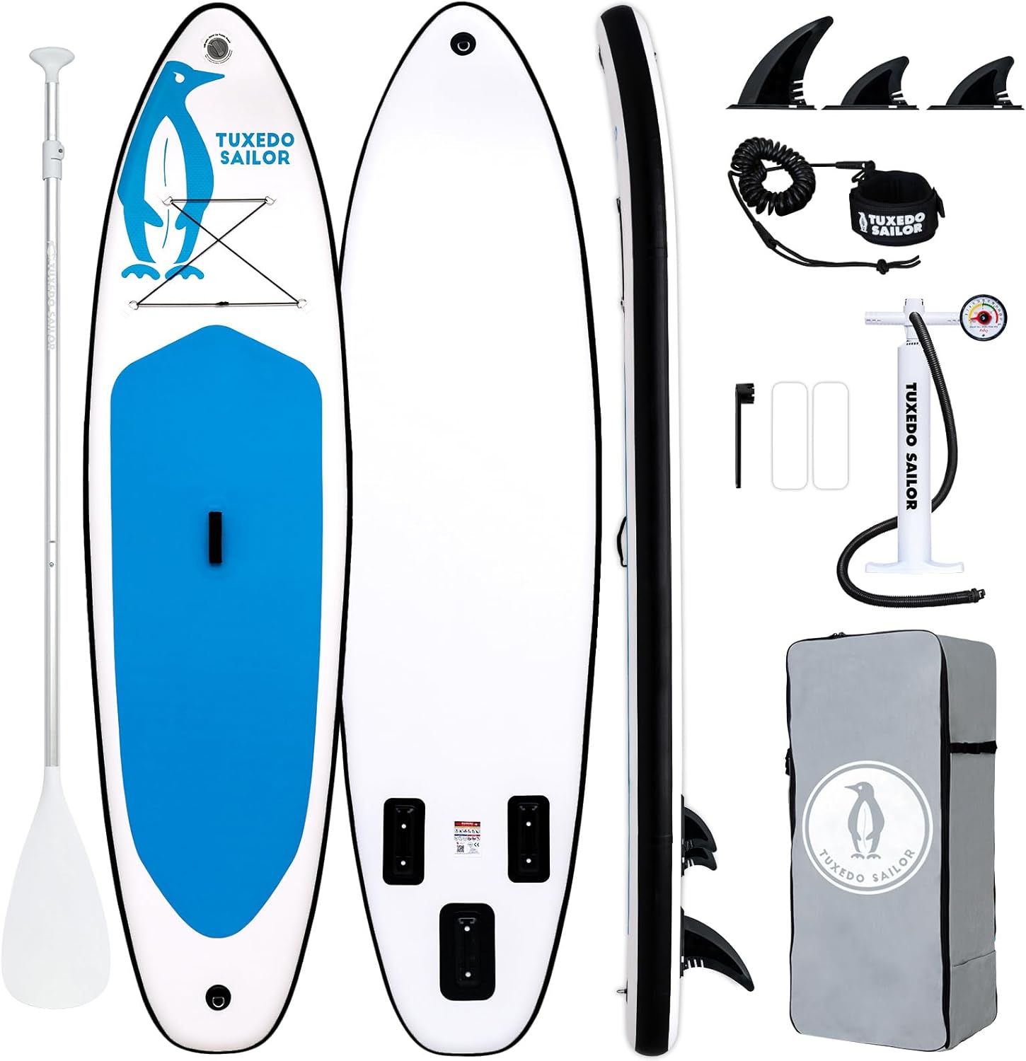 karaca-alisveris Paddle Gonflable Adulte, Planche de Stand Up Paddle Gonflable Sup Paddle Board Gonflable Planche à Pagaie Gonflable avec Accessoires Complets