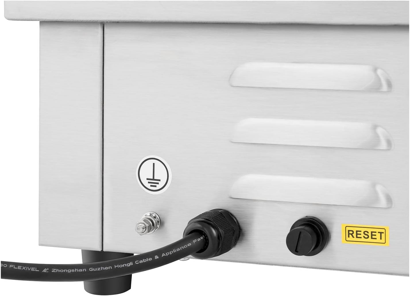 karaca-alisveris - Plancha Électrique Double - 73x40cm - 2x2200W INOX Restaurant